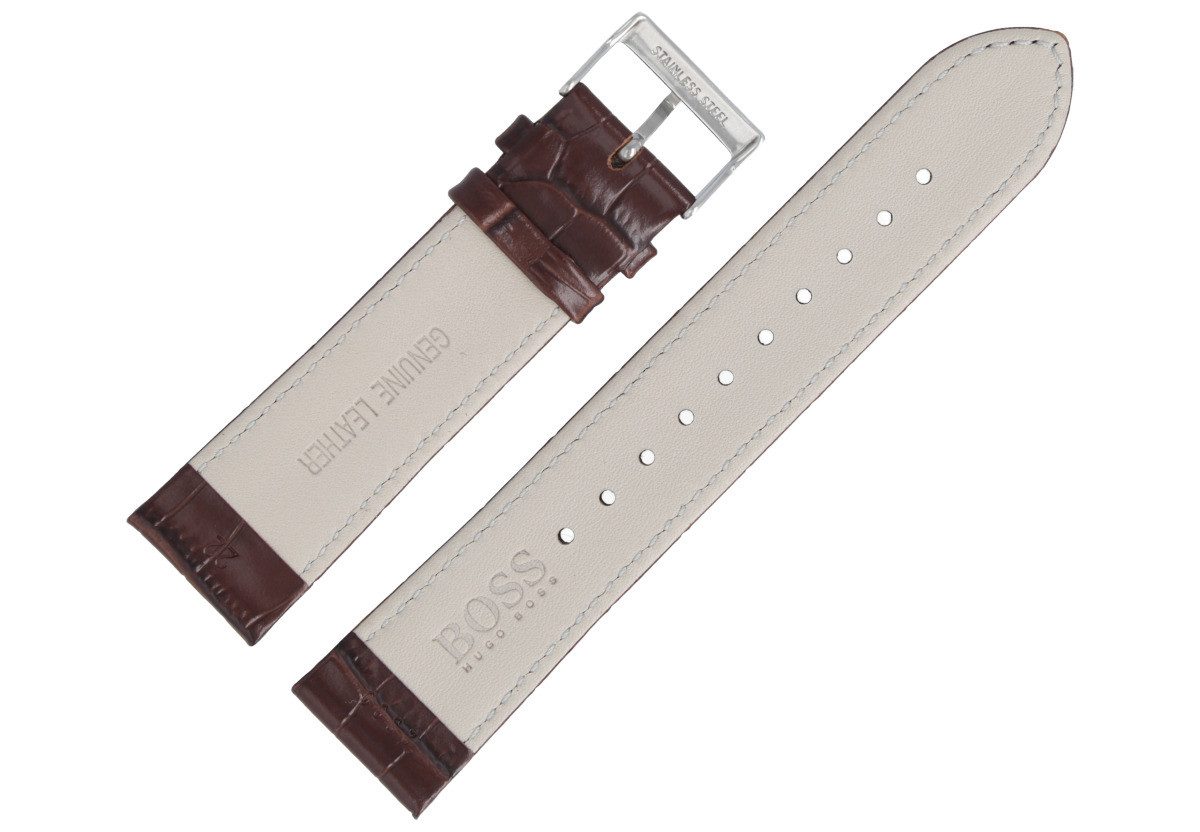 BOSS Uhrenarmband 22mm Leder Braun 659302560