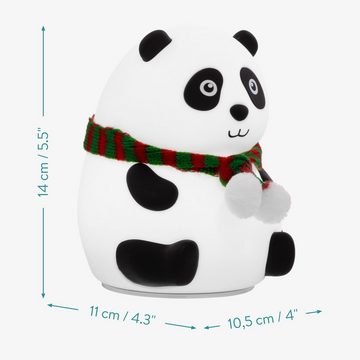 Navaris LED Nachtlicht LED Nachtlicht Pandabär Design - Fernbedienung - Süße RGB Kinderlampe