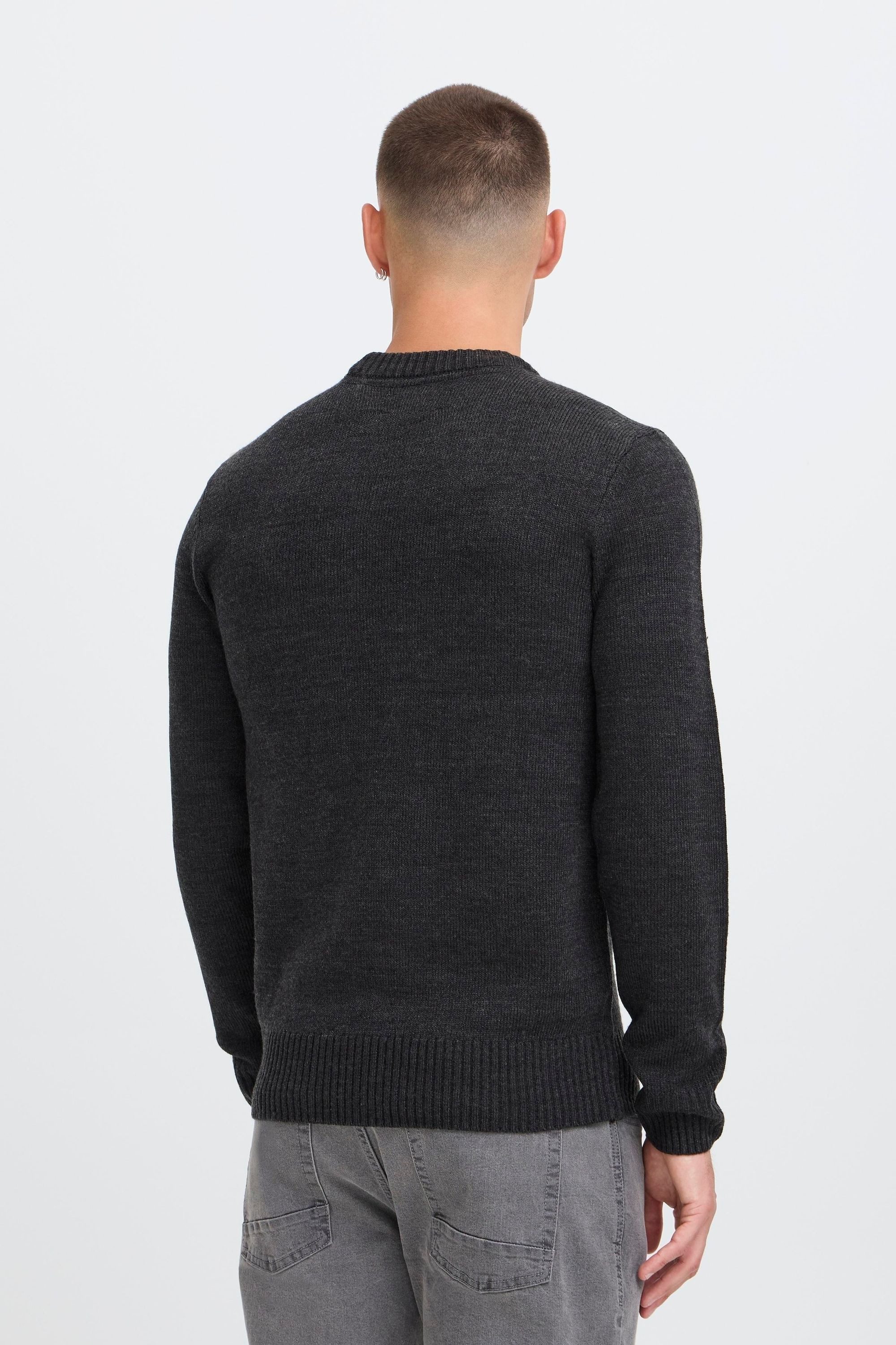 Blend Strickpullover BHRyke Stilvoller Strickpullover mit Rippbündchen
