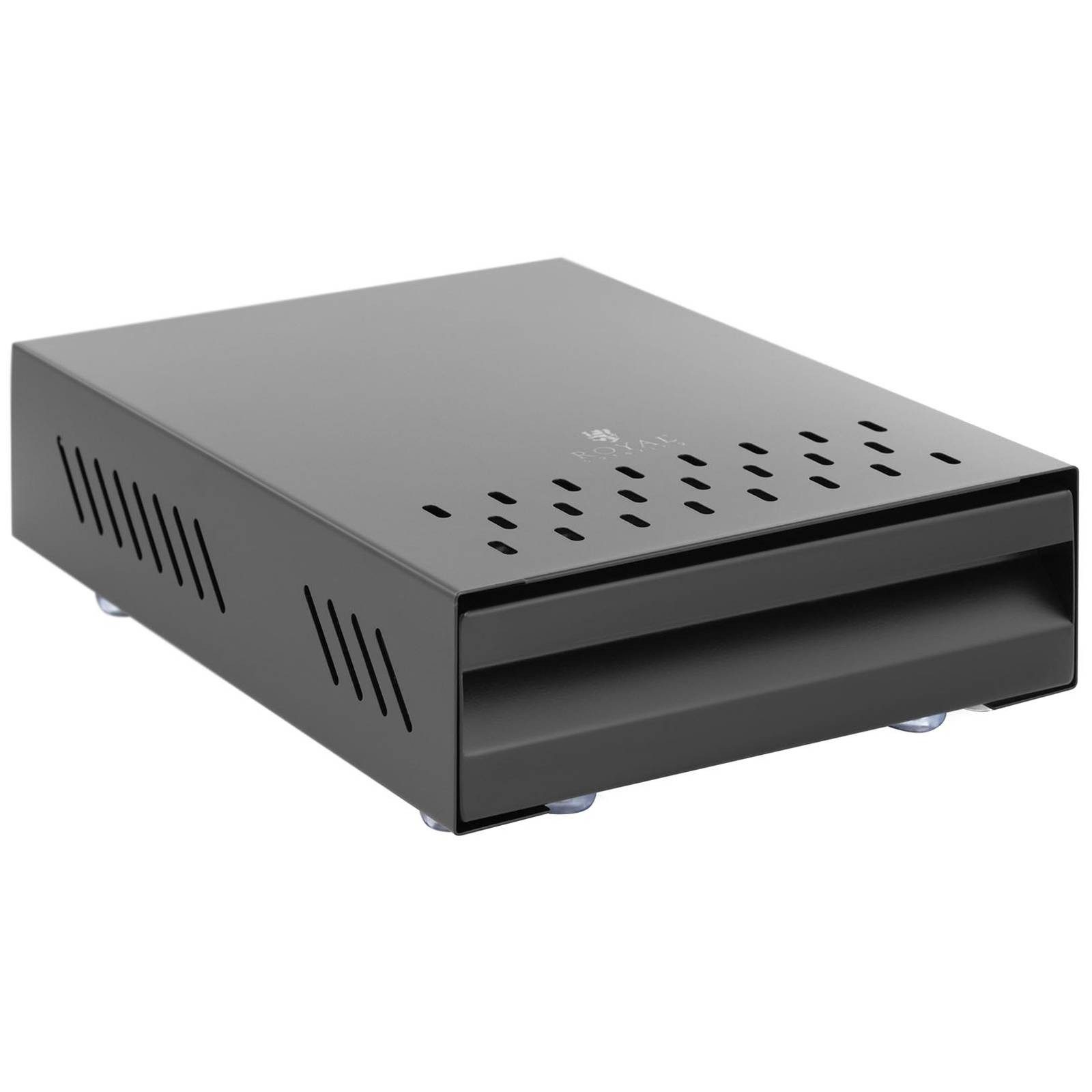 Royal Catering Ausklopfbehälter 5,7 l Espresso Abklopfbehälter Kaffeesatz Knock Box Edelstahl Gastro