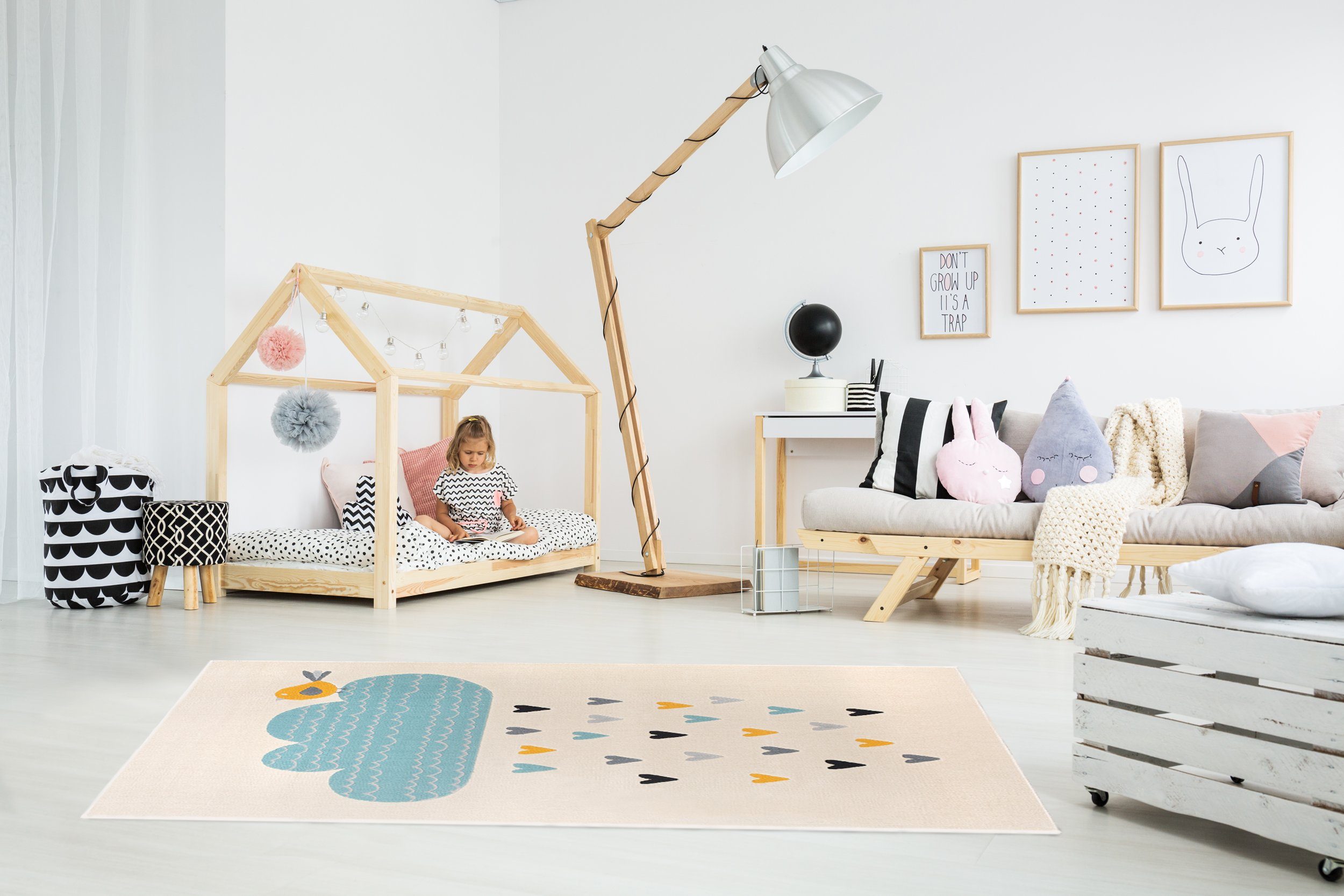 DomDeco Kinderteppich Kinderzimmerteppich SAVIVO