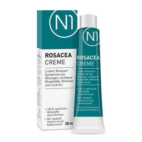 N1 Healthcare Hautcreme Rosacea Creme, Medizinprodukt, bewiesene Wirksamkeit, ohne Kortison