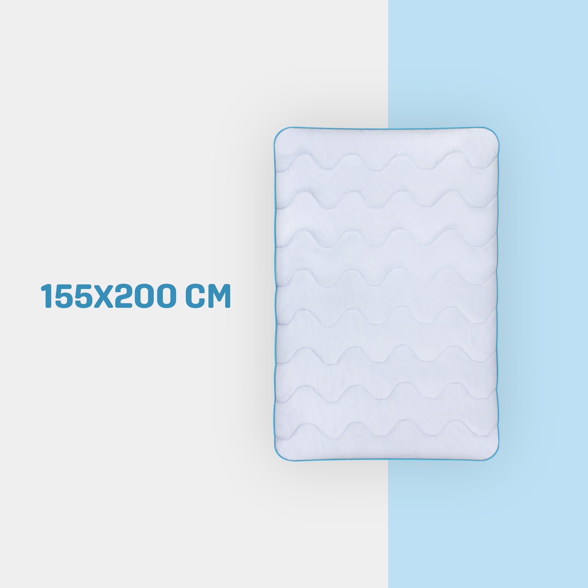 Bestlivings 4-Jahreszeitenbett Enris Ganzjahres-Bettdecke, Füllung: Klimafaser (100% Polyester), Vierjahreszeitendecke - Schlafdecke für Sommer und Winter