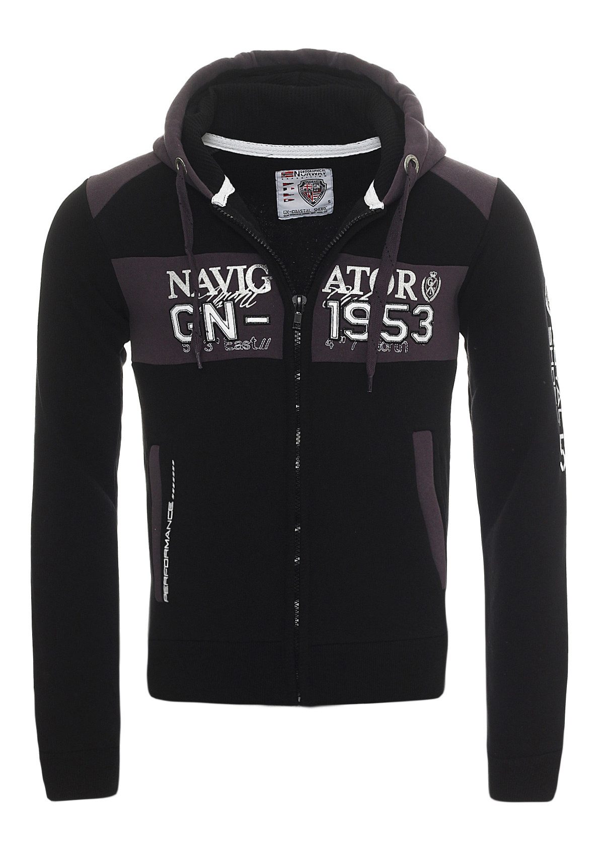 Geographical Norway Sweater Herren Пуловеры Glapping Herren, mit Stickerei, mit Kapuze