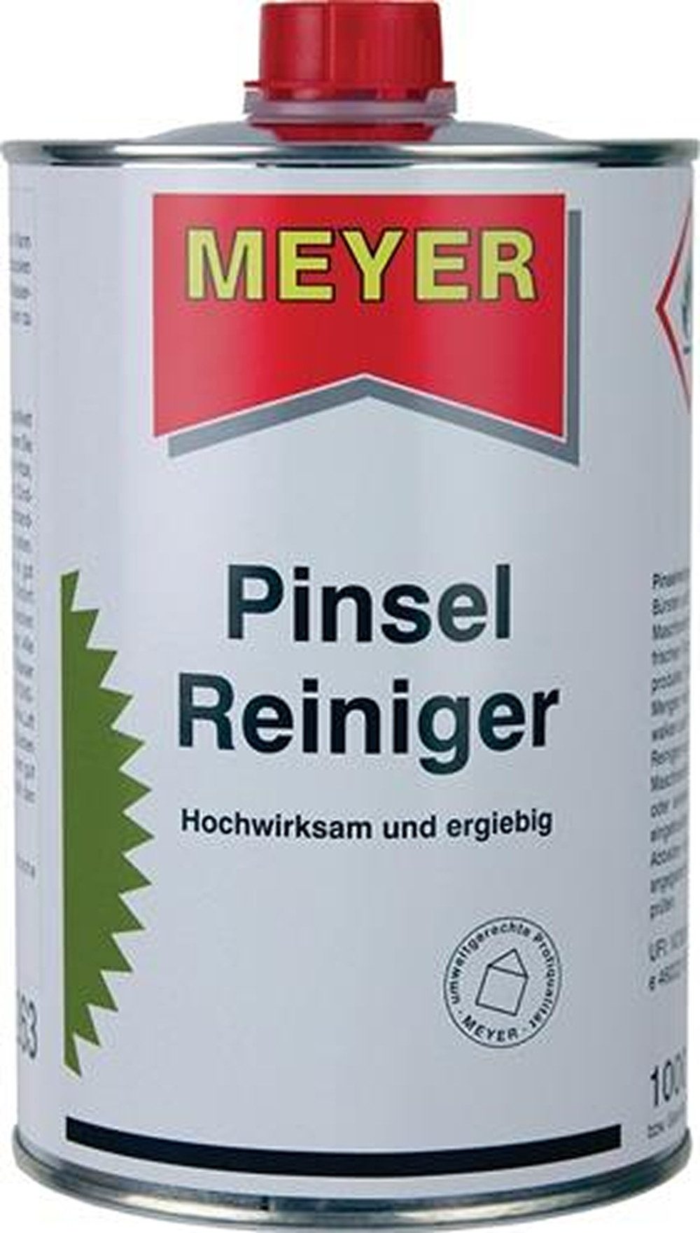 MEYER Dose 6er Pack MEYER 4600.0001.005 Pinselreiniger 1l Dose MEYER wasserkla