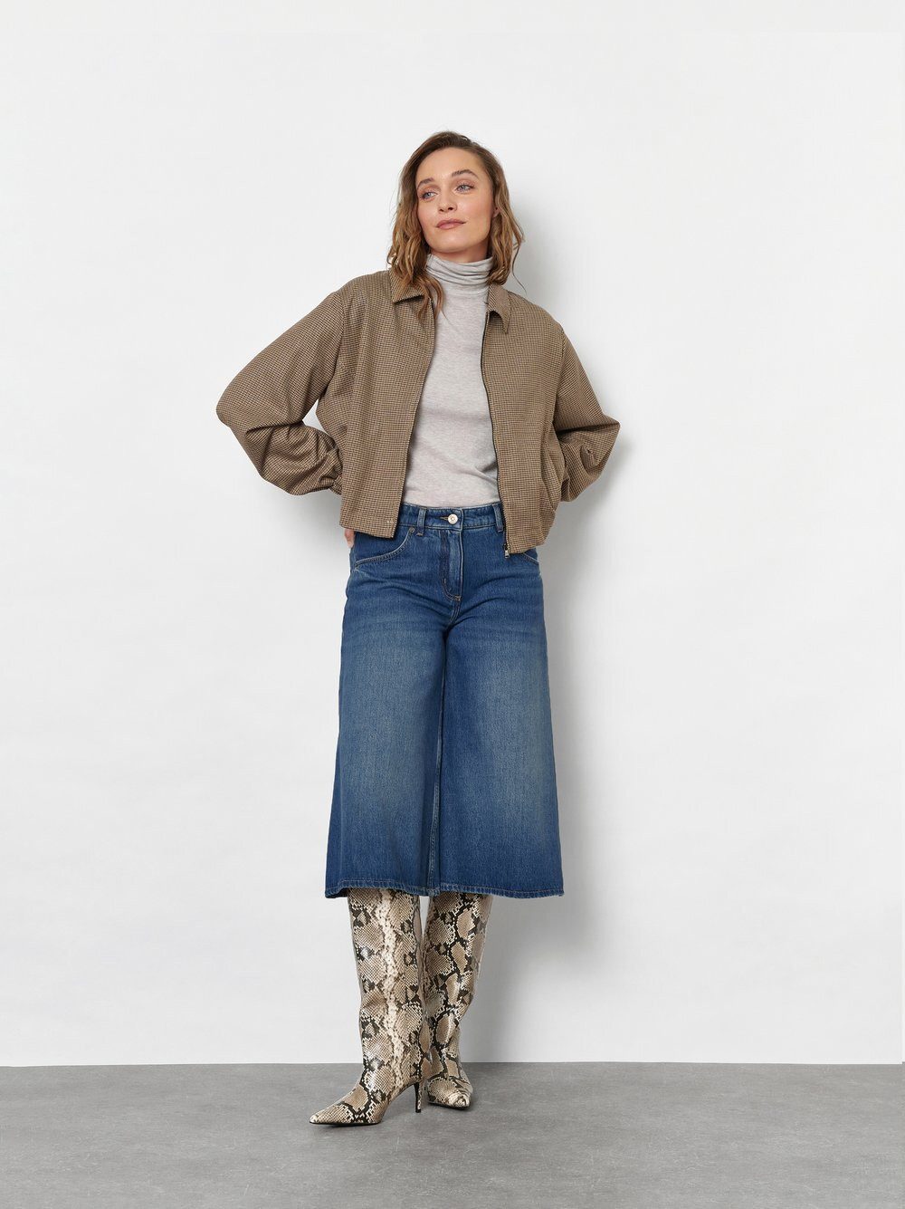 TONI 7/8-Jeans Culotte mit authentischer Waschung