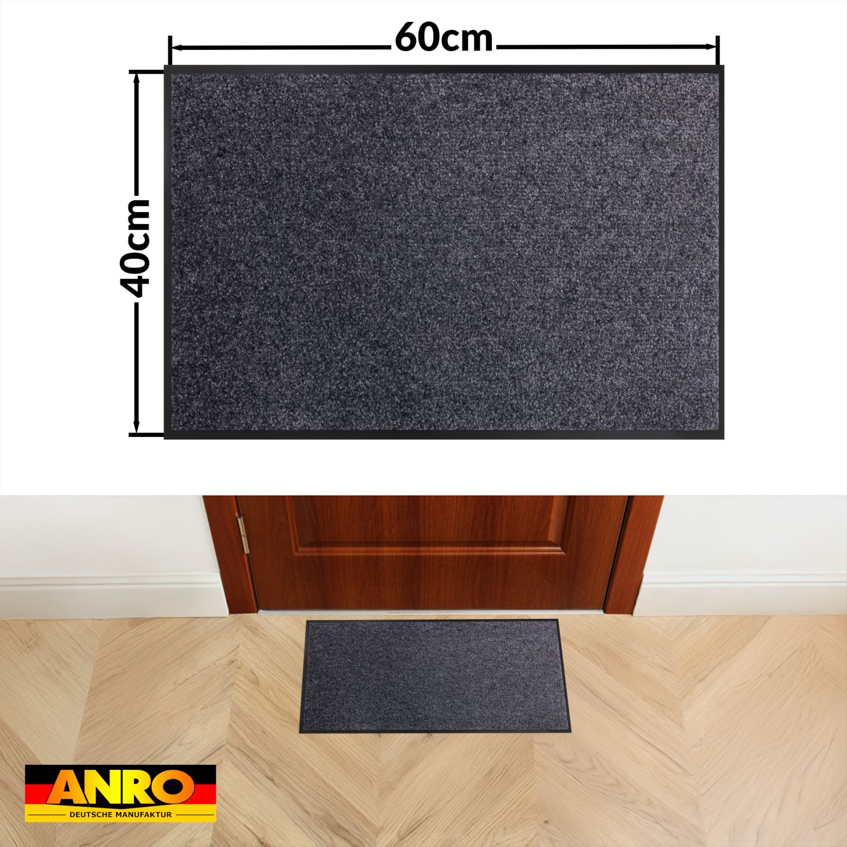 ANRO Fußmatte AMIGO Rutschfeste Türmatte Schmutzfangmatte, günstig online kaufen