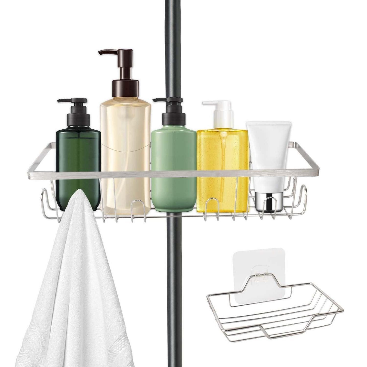 LuxusKollektion Duschregal Duschregal Edelstahl Ohne Bohren mit Seifenschale, 1-tlg.