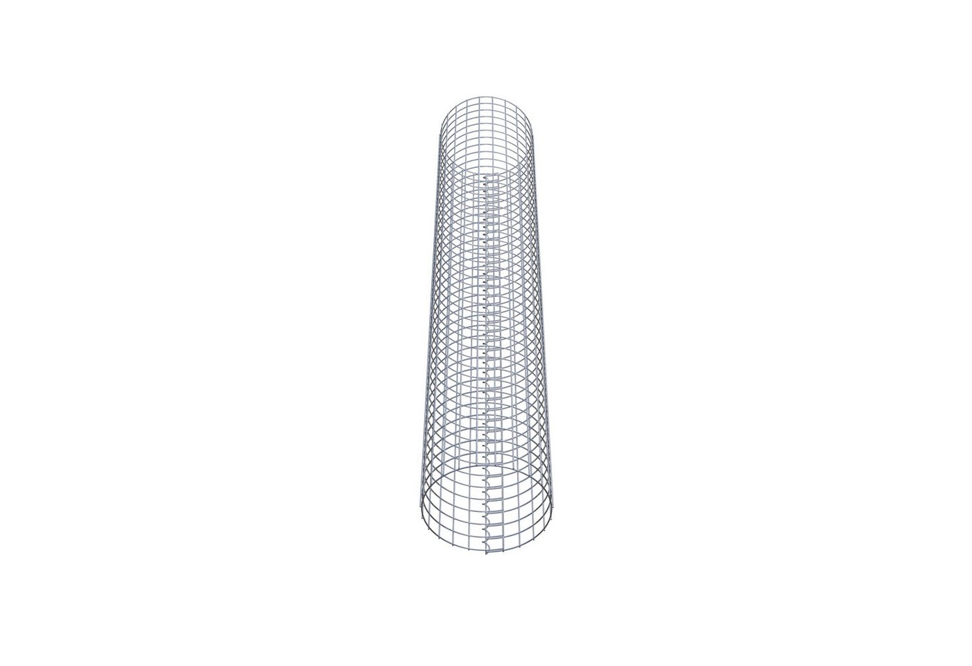 Thumbnail - Gabiona Steinsäule Gabionensäule rund 37 cm Durchmesser, 200 cm Höhe, Maschenweite 5, (Gabionensäule rund 37 cm Durchmes...