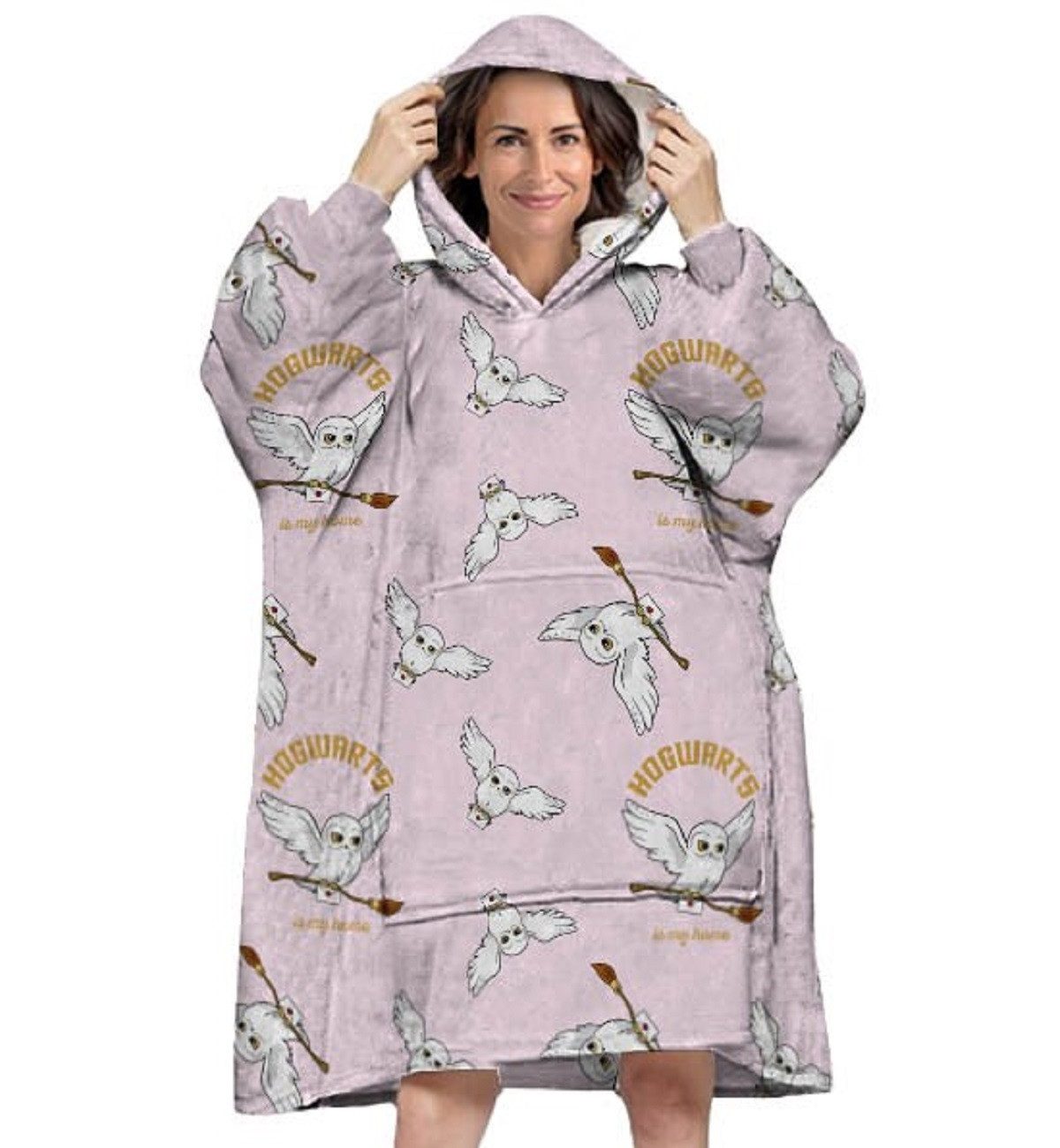 Harry Potter Poncho - Bequemer Überwurf mit Kapuze für Erwachsene in Einhei günstig online kaufen