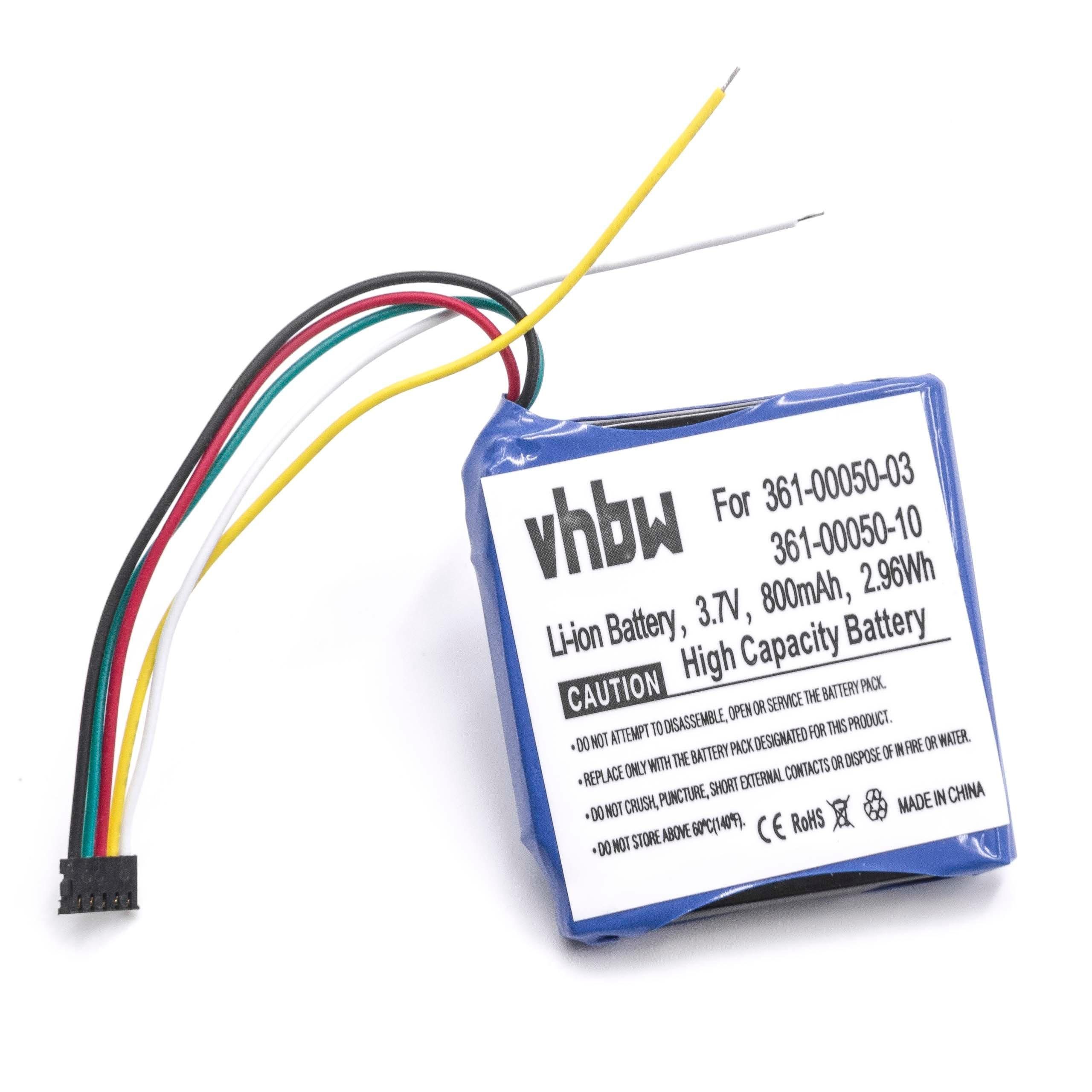 vhbw Ersatz für Garmin 361-00050-03, 361-00050-10 für Akku Li-Ion 800 mAh (3,7 V)