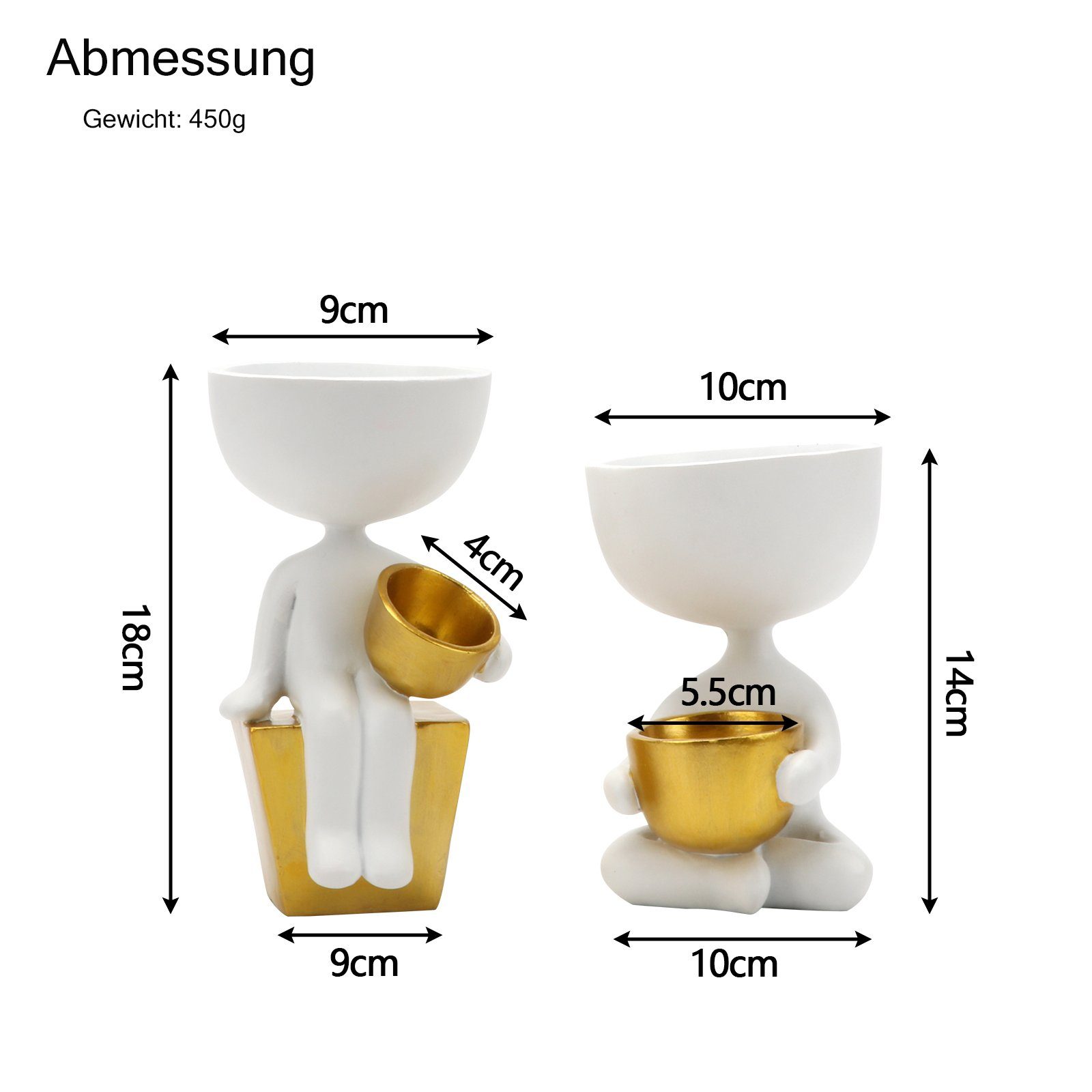 mit kreativer St) Set (2 BIGTREE Form 2/3 Pflanzentopf Blumentopf