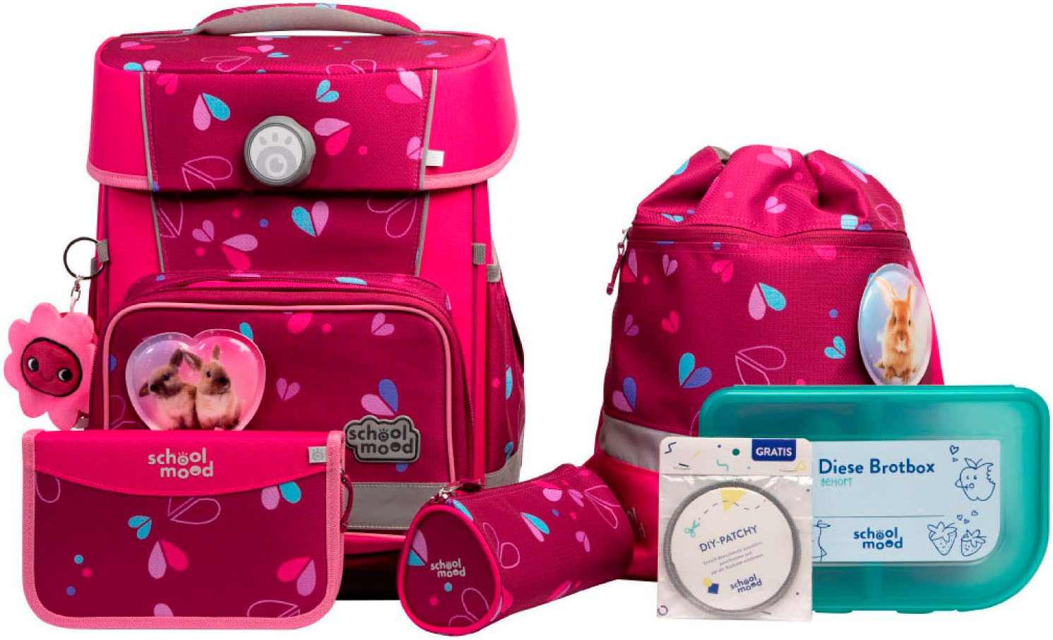 SCHOOL-MOOD® Schulranzen Champion Pro (Set, 7-tlg)