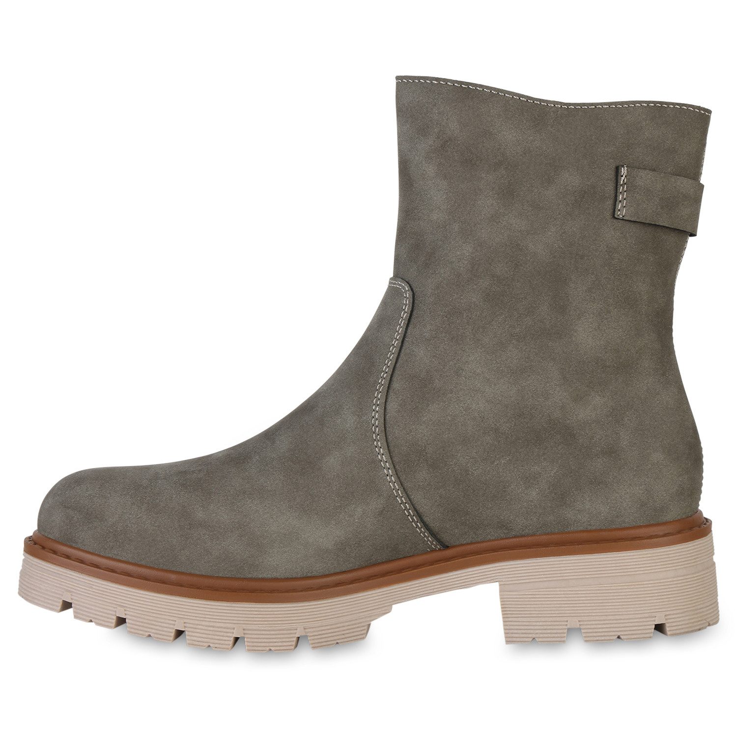 VAN HILL 841444 Stiefelette Damen Gefüttert Klassische Stiefeletten Profil- günstig online kaufen
