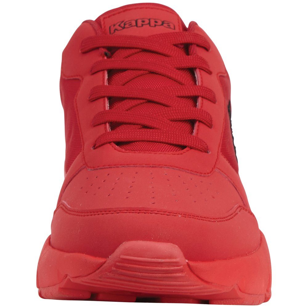 Sneaker red-black in Sohle mit Kappa sichtbarem Luftkissen der