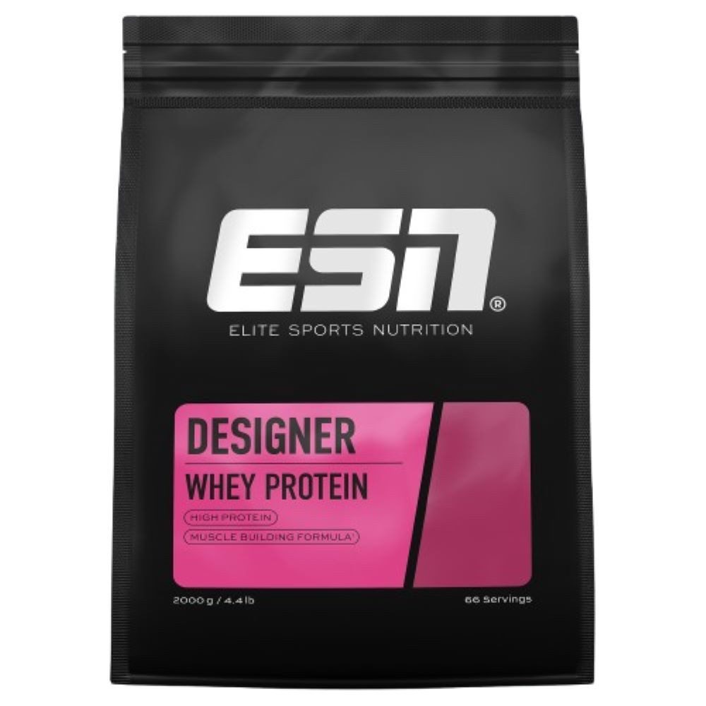 ESN ESN 2 Kg Designer Whey Protein 2000g Beutel Pulver, 2000 g, Mit 30% Whey Isolat