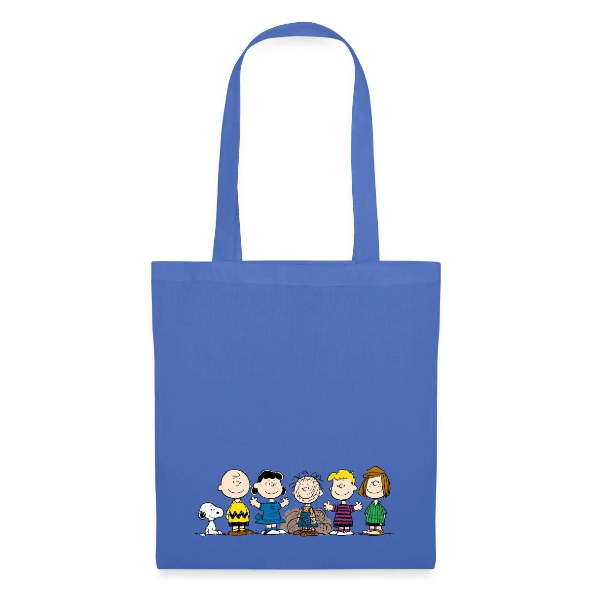 Spreadshirt Henkeltasche Peanuts Snoopy Und Seine Freunde Stoffbeutel (1-tlg)