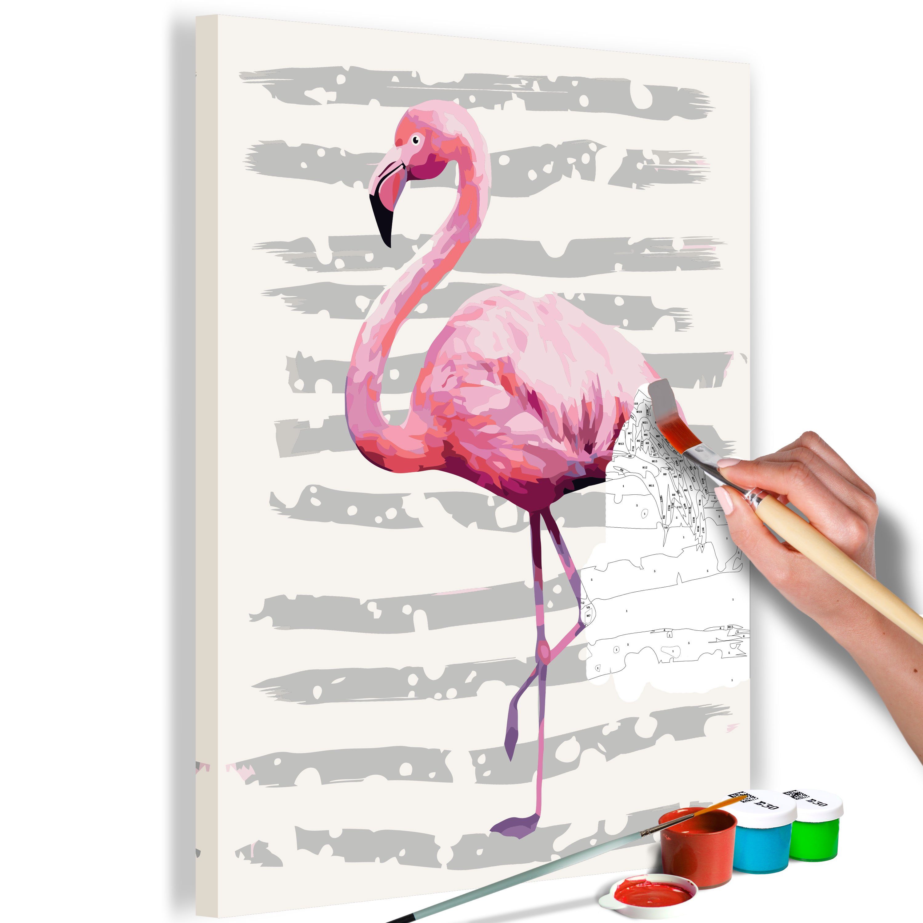 Artgeist Malen nach Zahlen Schöner Flamingo