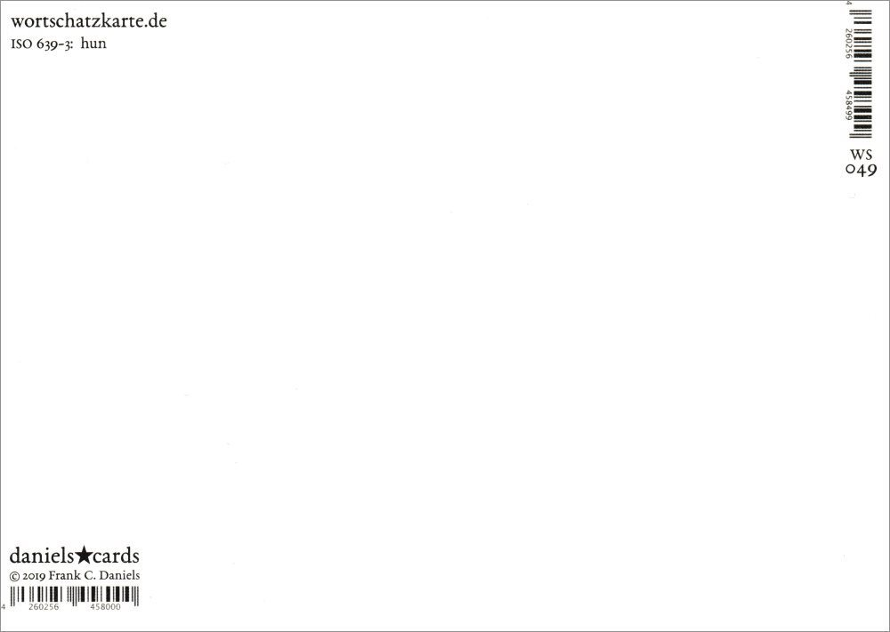 Thumbnail - Postkarte Wortschatz-Postkarte "Puszipajtás"