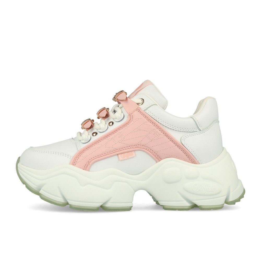 Buffalo MH X Buffalo Binary Sneaker White Rose Ankleboots