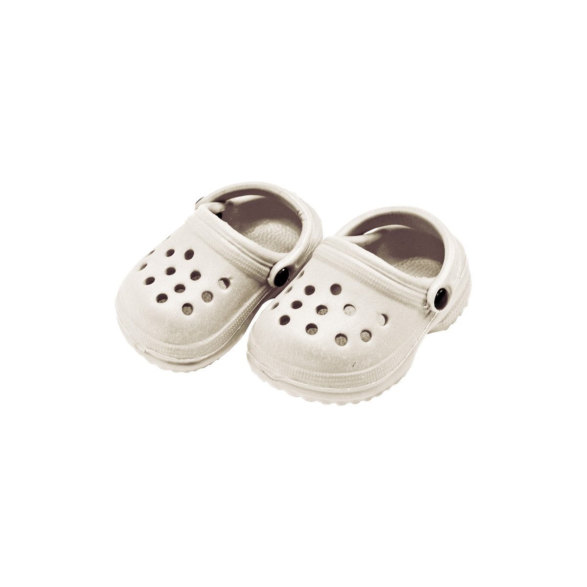 Heless Puppenkleidung Puppen-Clogs groß beige Größe 38-45cm