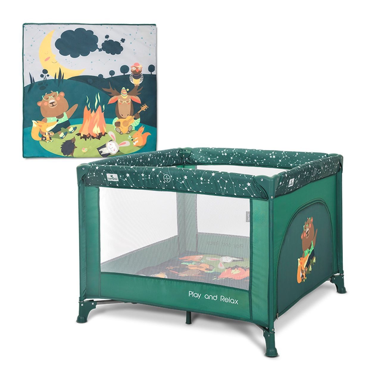 Lorelli Laufstall Reiselaufstall Play`n Relax, Matratze, Tragetasche, seitliche Öffnung