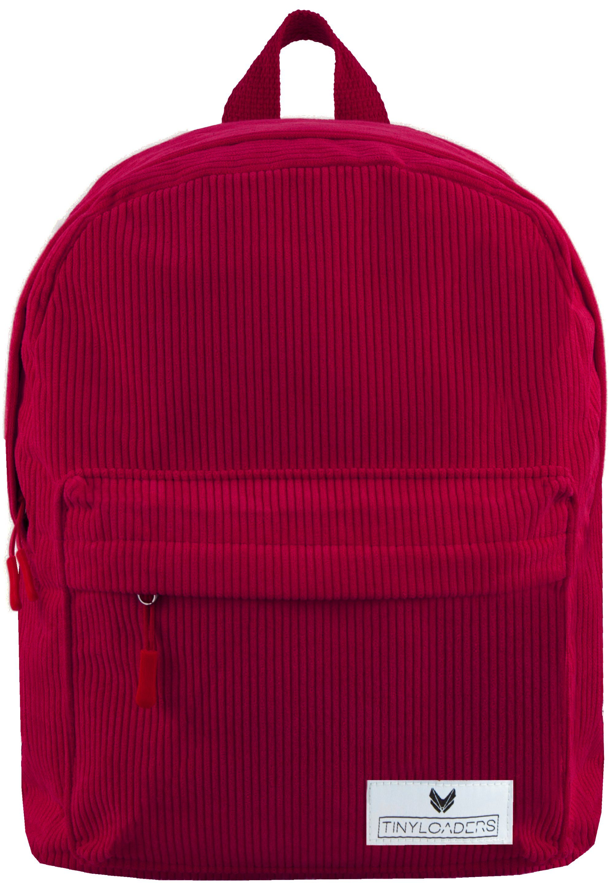 TINYLOADERS Daypack Rucksack Damen Kord Daypack Citytasche Arbeit Schule, Rucksack Damen, Innentasche, PFC-frei, Robuste Zipper, Kordrucksack