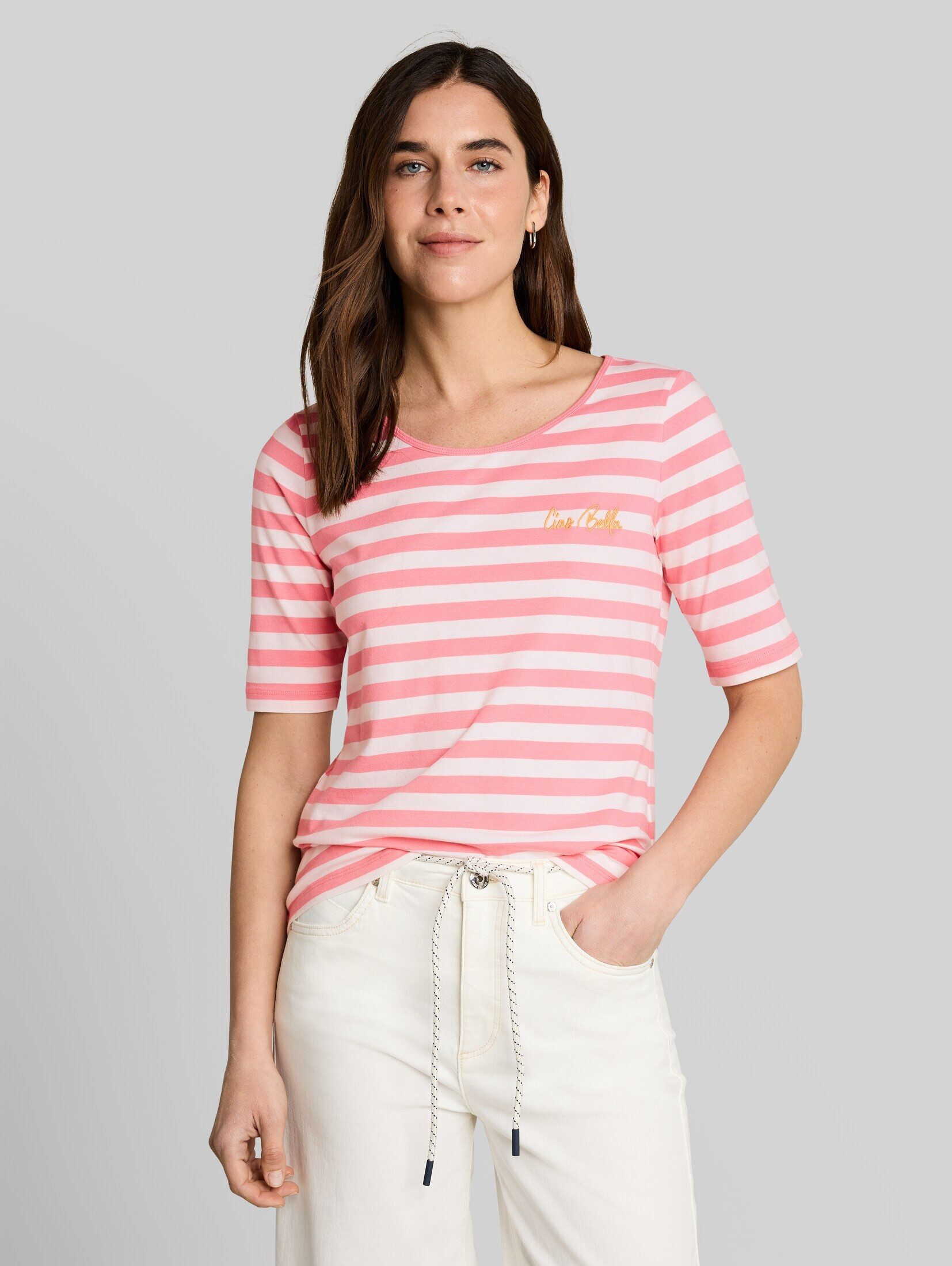 TOM TAILOR T-Shirt T-Shirt T-Shirt mit Stickerei