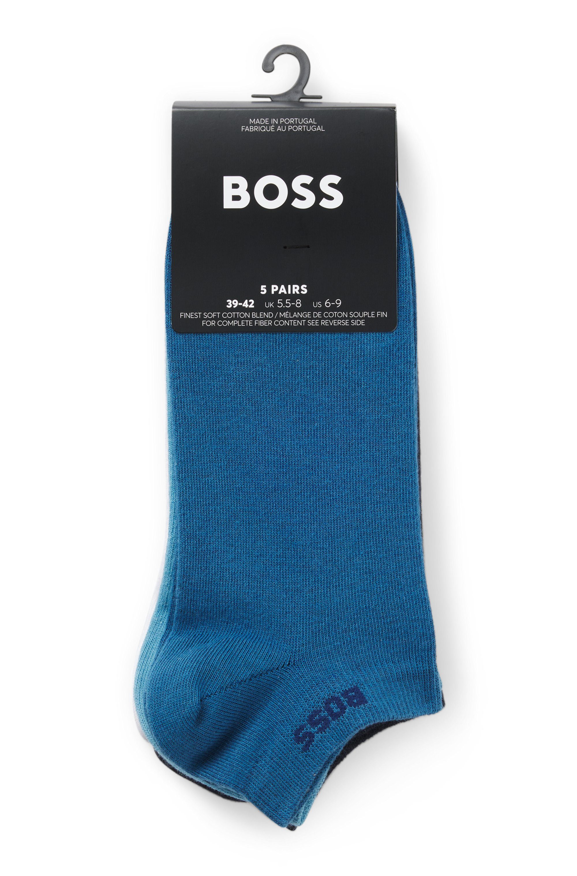 BOSS Sneakersocken 5P AS Uni CC (Packung, 5-Paar) mit BOSS Label