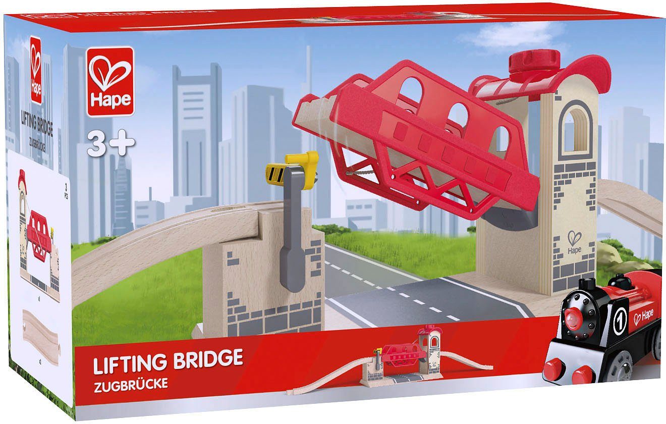 Hape Spielzeugeisenbahn-Brücke Zugbrücke, (Set, 3-tlg), aus Holz