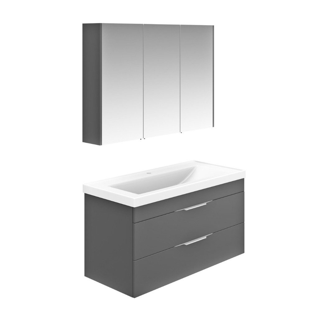 Karen Badmöbel-Set Badmöbel Set Lotus 100 cm, (Komplett-Set, Standartmäßig günstig online kaufen