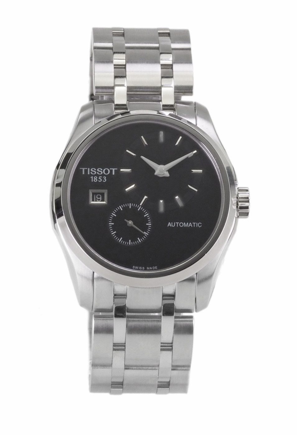 Tissot Automatikuhr Tissot Herren Automatik Uhr Couturier Small Second Bracelet T035428110, (Silber)