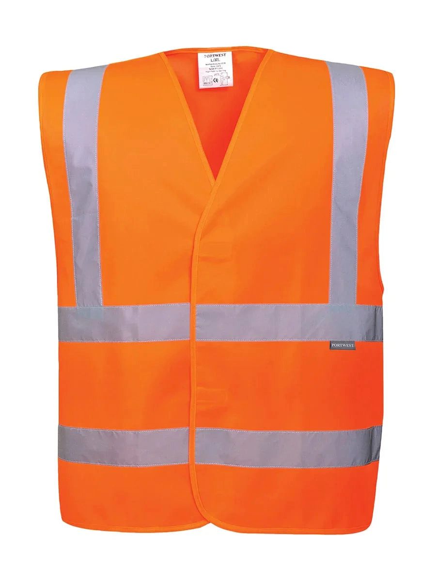 Portwest Warnweste Portwest Warnschutzweste doppeltes Reflexband C470