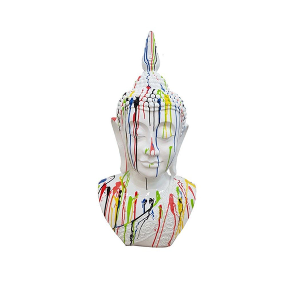 JVmoebel Buddhafigur Moderne Buddha Skulptur aus Kunststoff in elegantem Design, Made in Europa