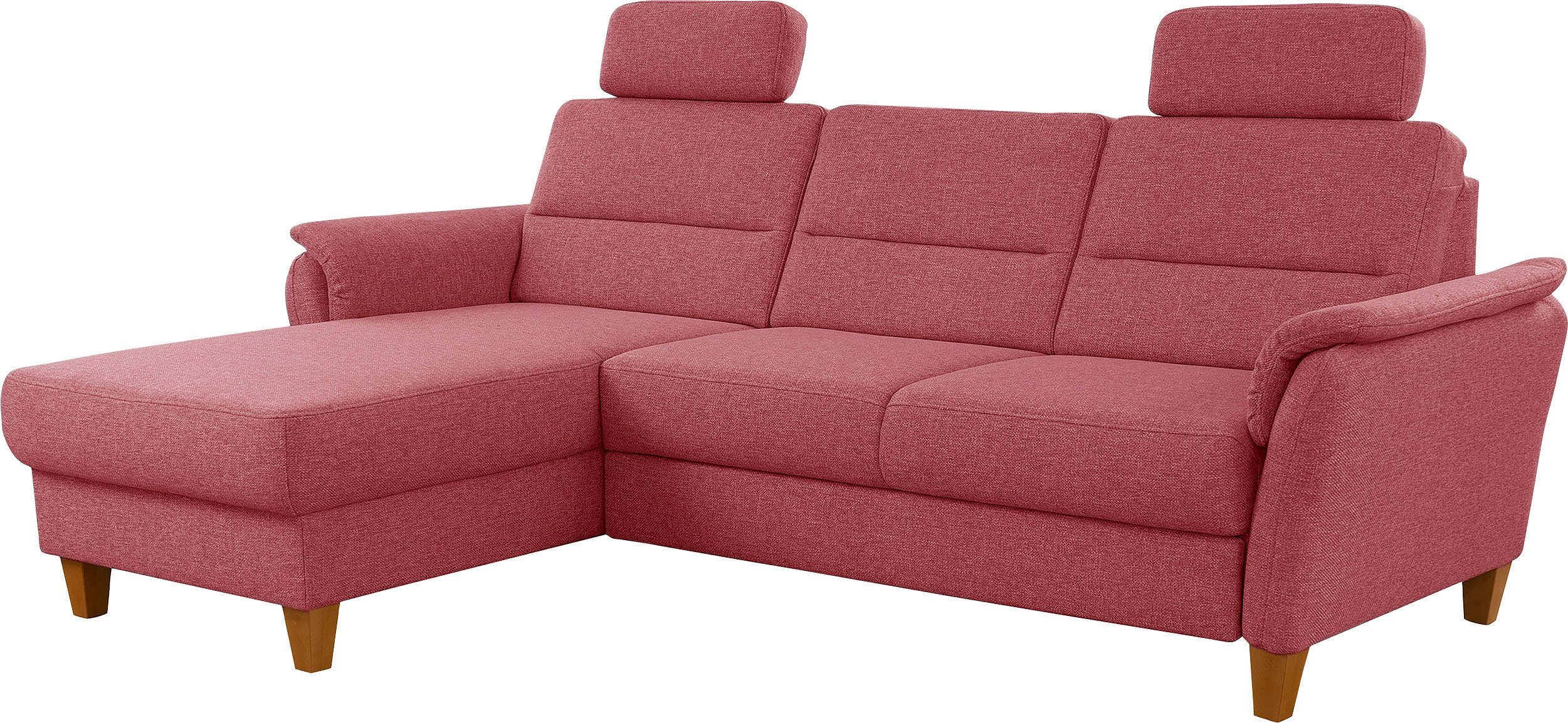 Home affaire Ecksofa Palmera L-Form, B: 244 cm - OTTO. Verlässliche Qualität., optional Bettfunktion & Bettkasten, Federkern