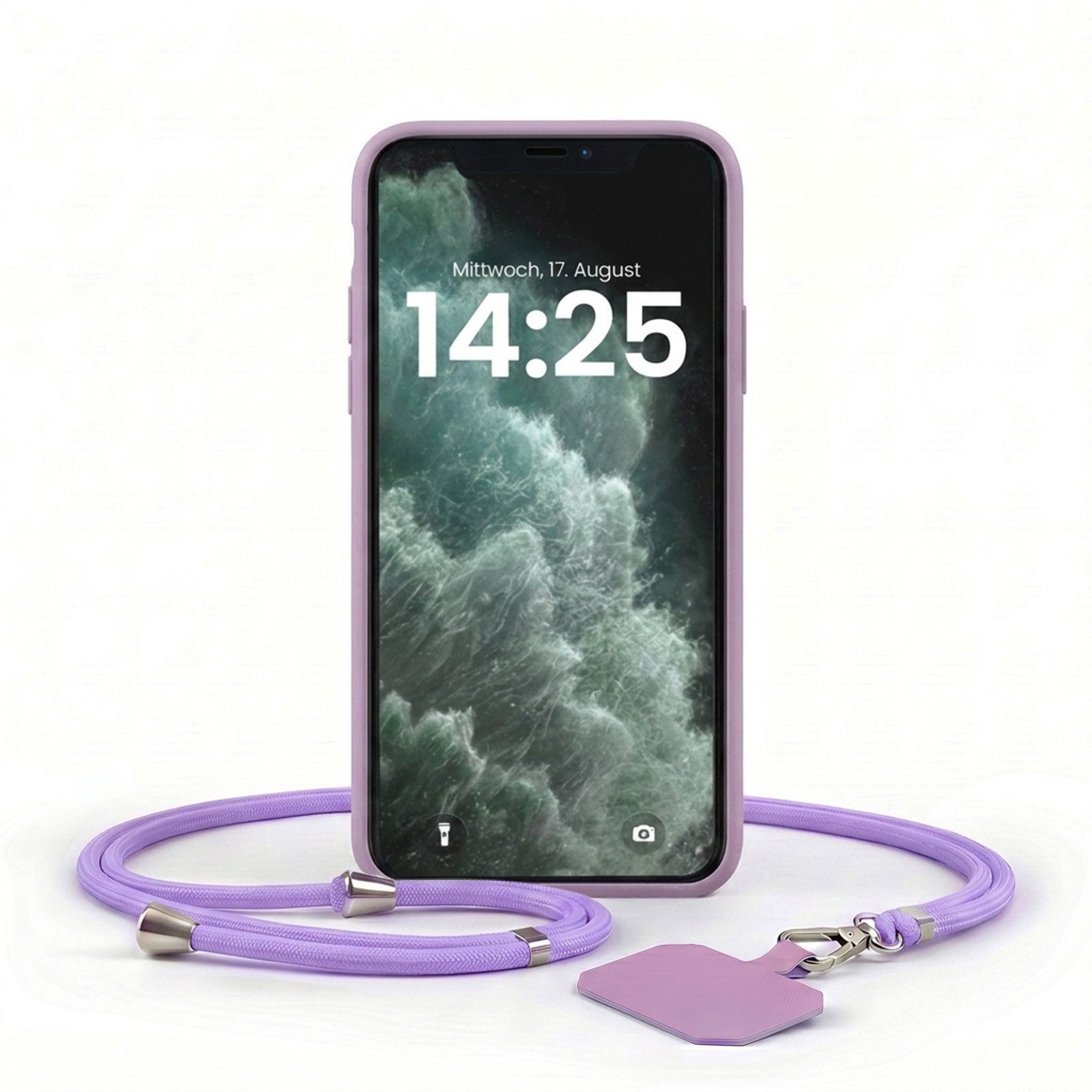 Handyhülle SoftGrip Cover Hülle mit Trageband für Apple iPhone XR 6.1 Zoll, 6.1, Handy Case Kameraschutz mit Handykette Handyband Umhängeband Lanyard