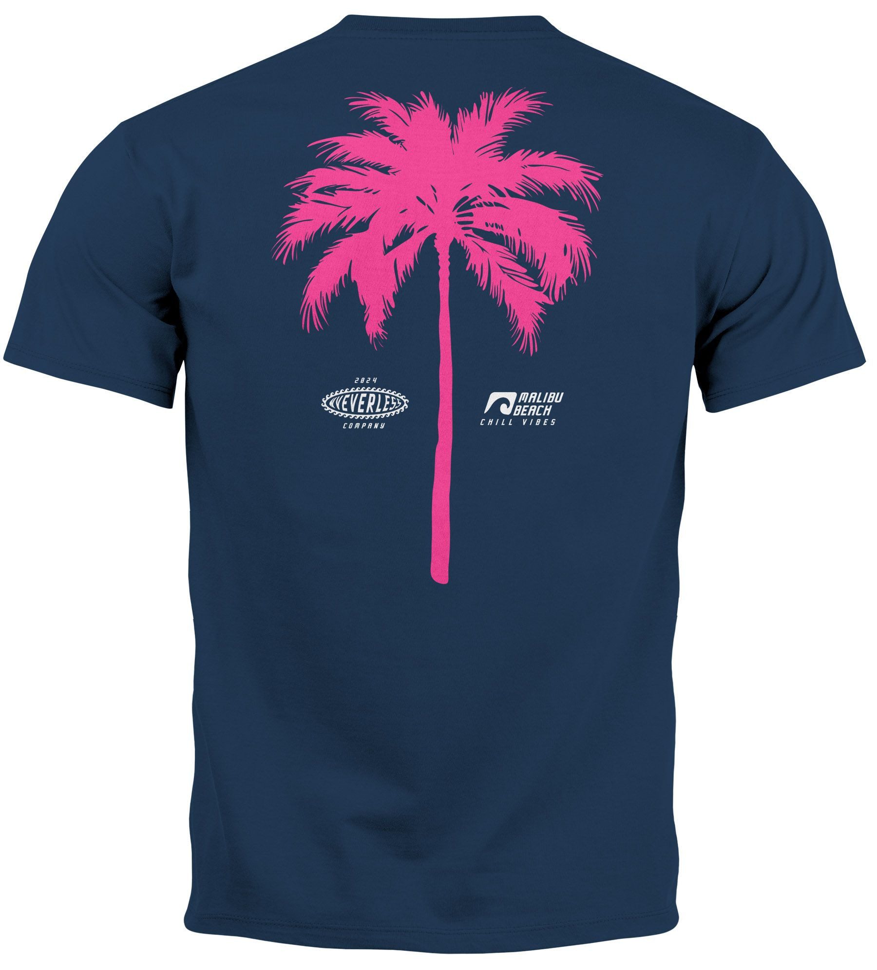 Neverless Print-Shirt Herren T-Shirt mit Palmen-Print günstig online kaufen