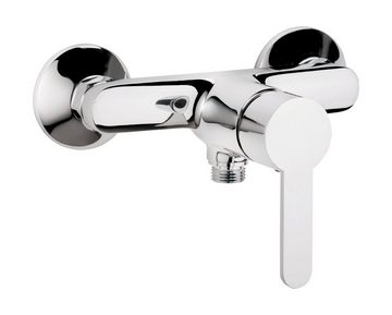 aquaSu Duscharmatur Jetmix Style (Wasserhahn Dusche, Duscharmatur) Einhebelmischer, Wandmontage Aufputz, Hochdruck, Chrom, 787819