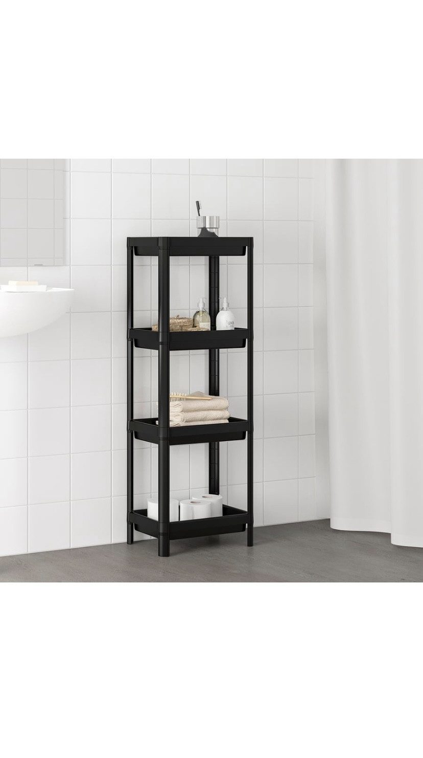 IKEA Steckregal IKEA VESKEN Steckregal/Aufbewahrung mit Vier Böden, 36x23x101 cm