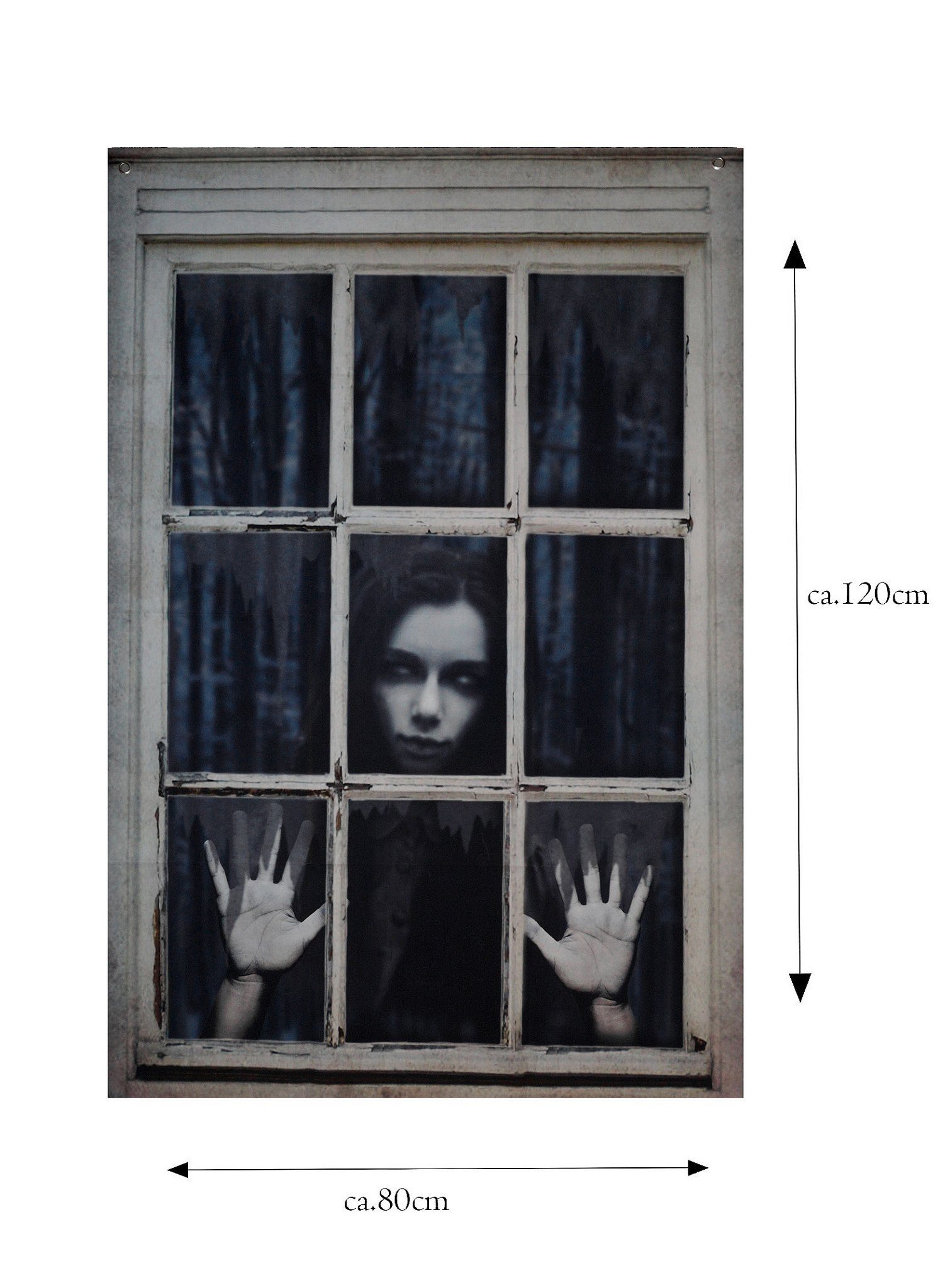 Metamorph Hängedekoration Geisterfrau Halloween Fensterdeko, 50
