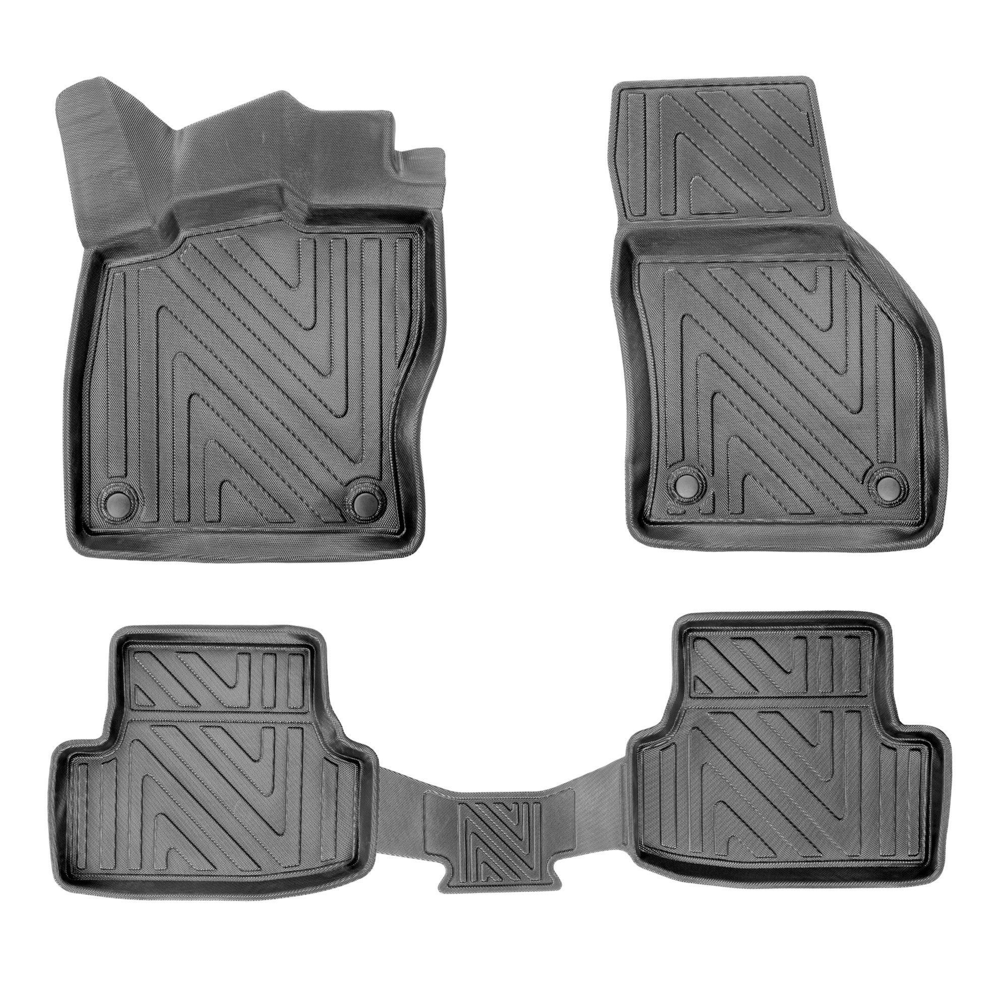 fussmattenprofi.com Auto-Fußmatte 3D Auto Fussmatten für Cupra Ateca 2018-2026 Carbon-Optik (1 St), für CUPRA, Seat Seat Ateca, CUPRA Ateca