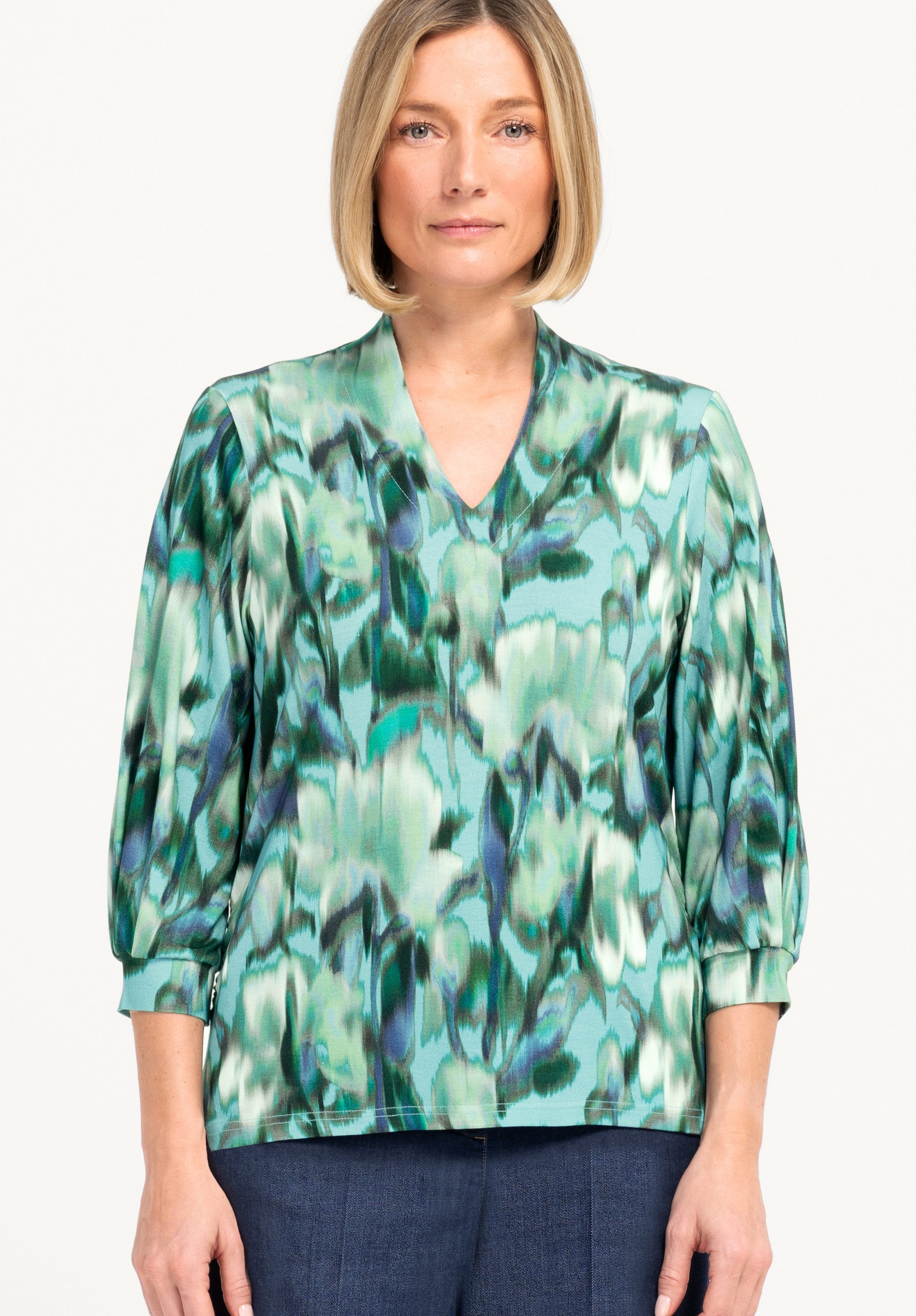 bianca Print-Shirt MALVE in Aquarell-Optik