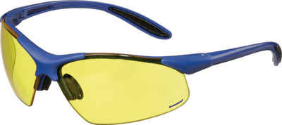 NORDWEST Handel AG Hammer Schutzbrille DAYLIGHT PREMIUM EN 166 Bügel dunkelblau,Scheibe gelb PC