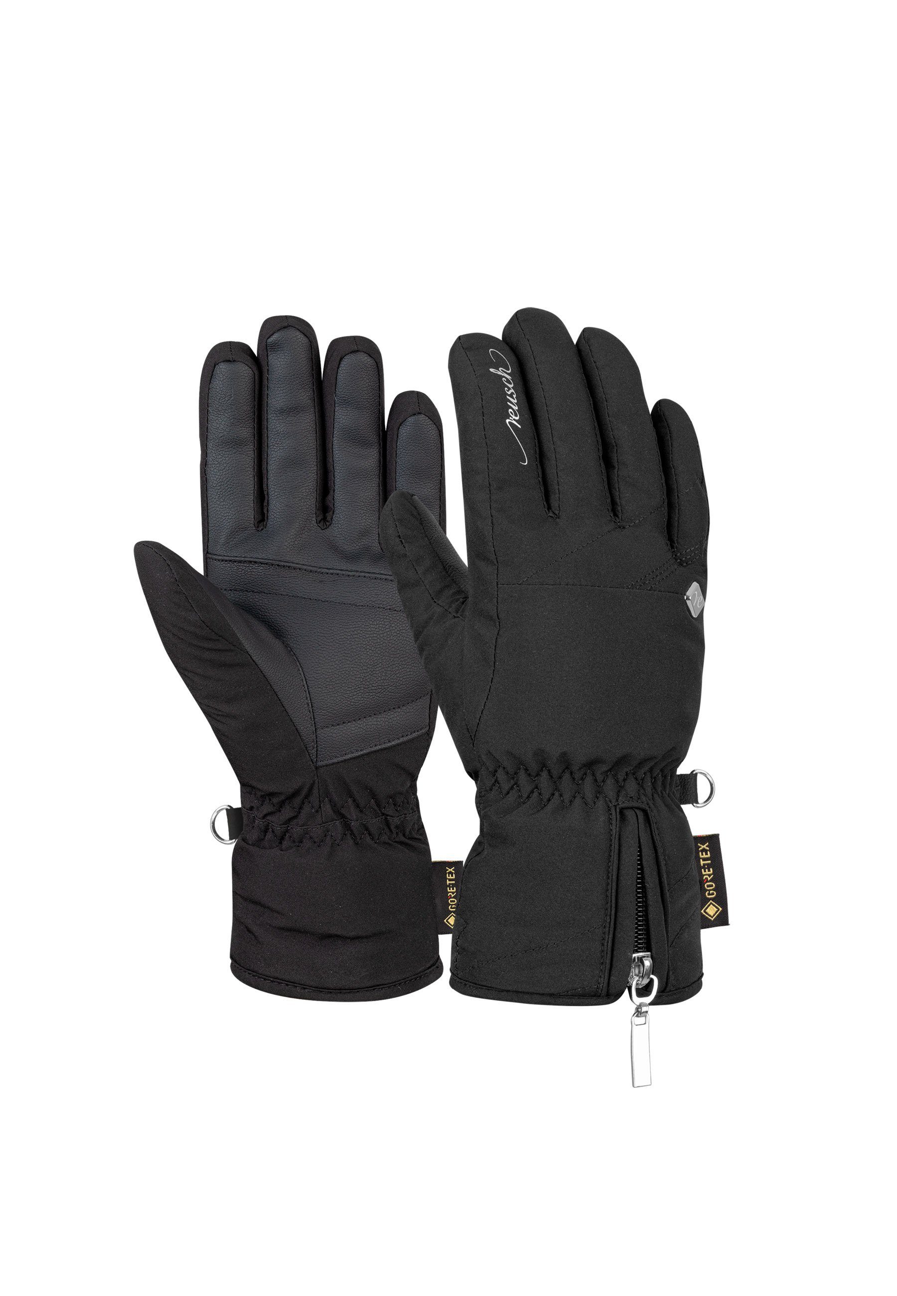 Reusch Skihandschuhe Selina GORE-TEX mit wasserdichter Funktionsmembran schwarz-silberfarben | Handschuhe