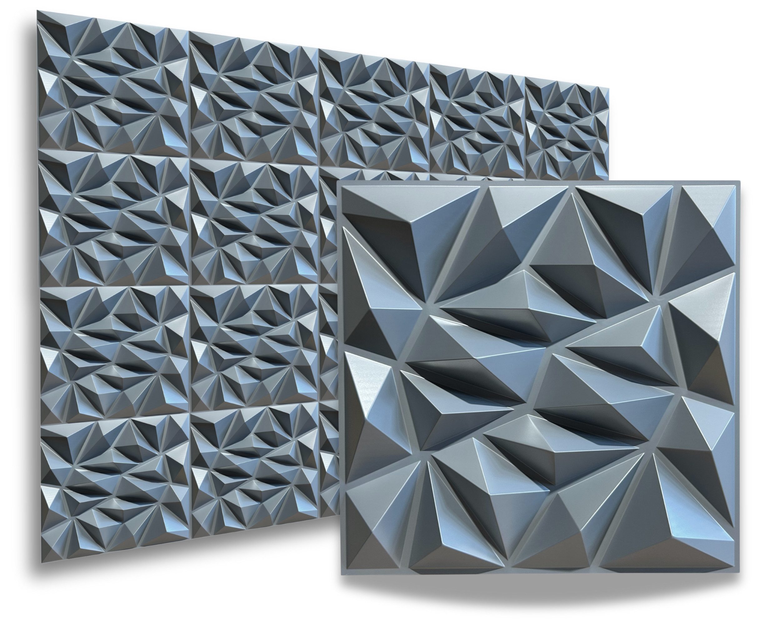 IKHEMalarka 3D Wandpaneel 3D Paneele PVC Kunststoffpaneele, BxL: 50,00x50,0 günstig online kaufen