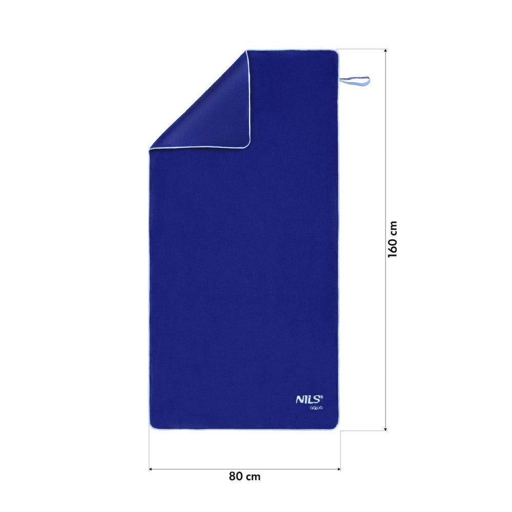 NILS AQUA Sporthandtuch Mikrofasertuch 160x80 cm, Mikrofaser (Spar-Set, 1-St), Flauschig, weich und hautfreundlich – Bild 4 von 5