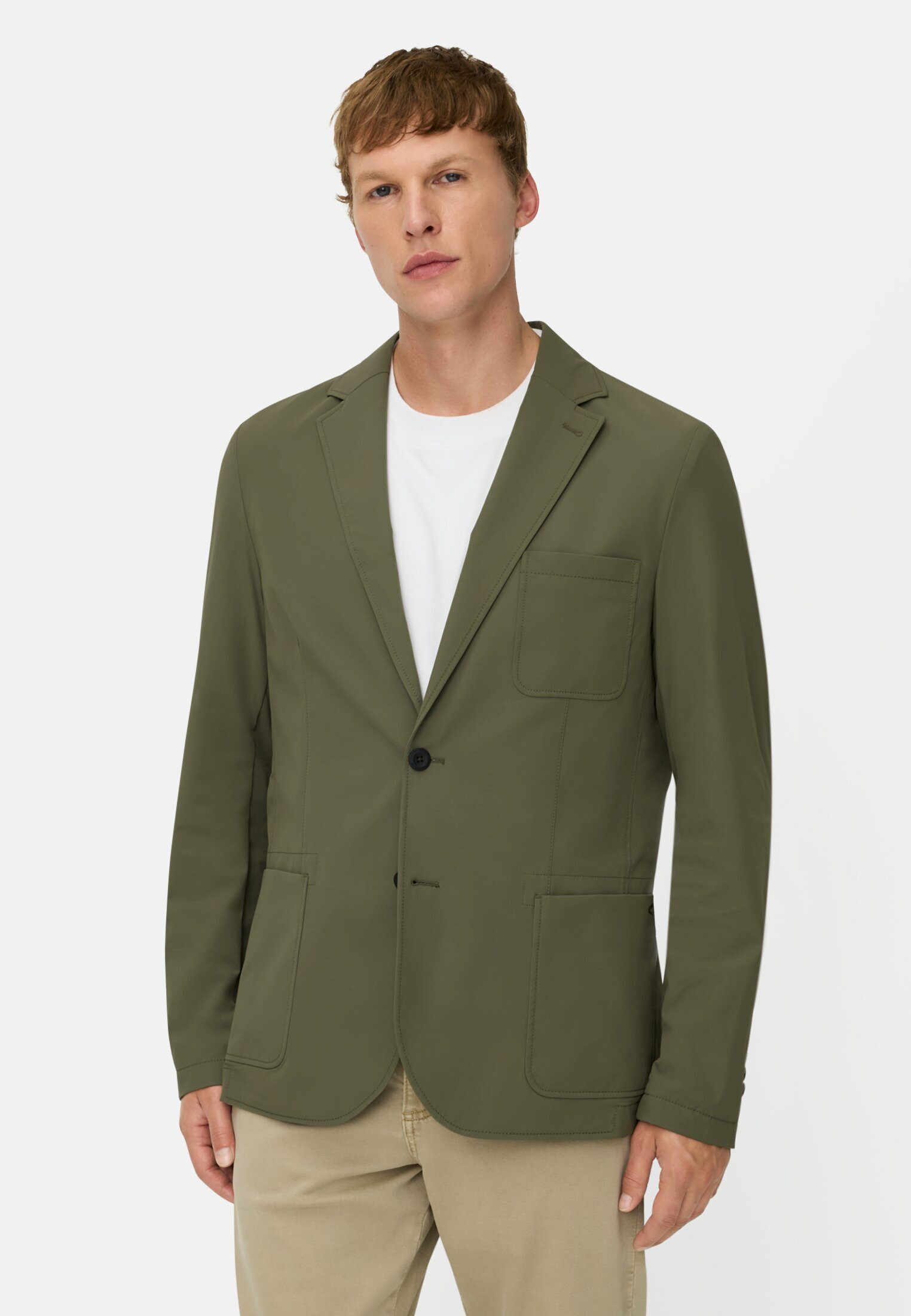 camel active Kurzjacke mit 4-Wege-Stretch Langarm