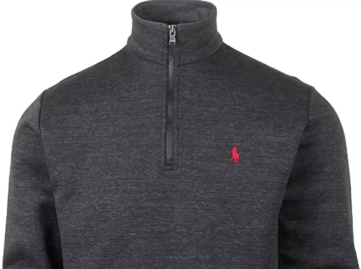 Polo Ralph Lauren Troyer Half Zip Pullover Sweatshirt Entspannter Schnitt, günstig online kaufen