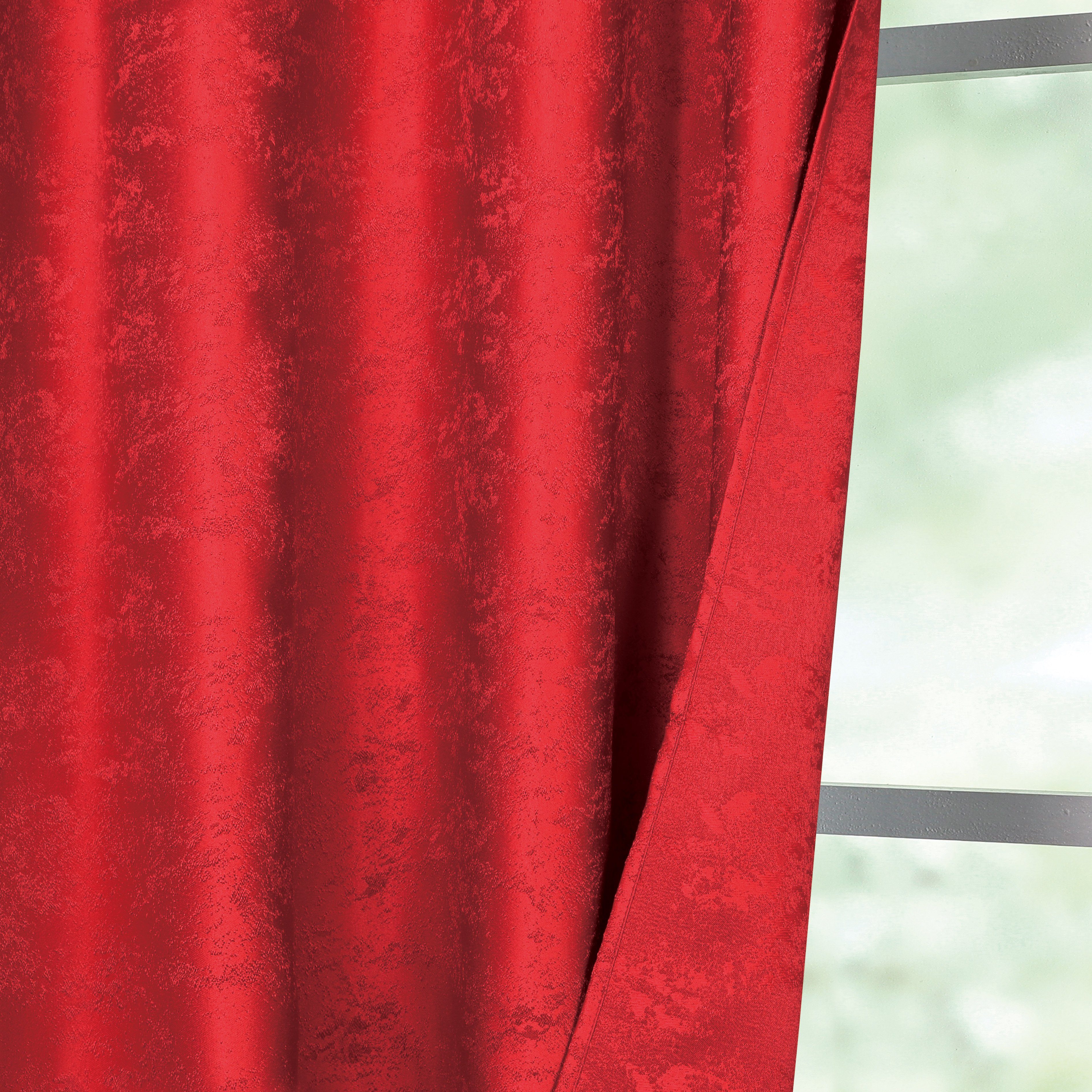 Brilliant Gardine / Jacquard / Meliert / Kräuselband & Öse / 140x245cm, Ösen, Store – Bild 2 von 3