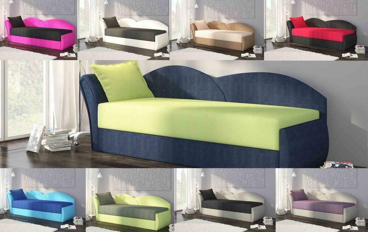 JVmoebel Sofa, Kinderzimmer / Blau Grün Sofa Couch Gästezimmer Schlafzimmer Schlafsofa